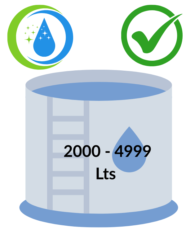 2000 - 4999 Litres Cement water tank cleaning