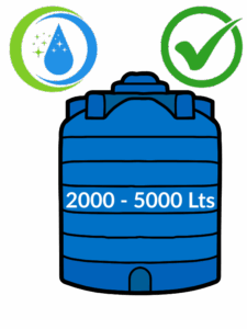 2000 -5000 Litres PVC water tank cleaning